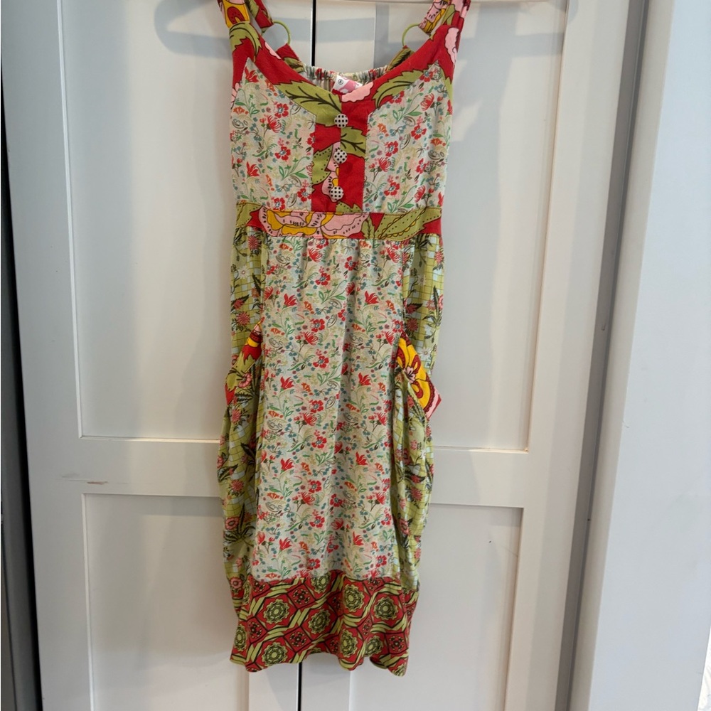 Matilda Jane Serendipity Floral Dress with Red and Green